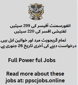 Punjab Enforcement and Regulatory Authority (PERA) Jobs