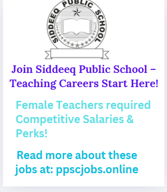 Teachers Required – Join Siddeeqeen Educational Network (SEN)