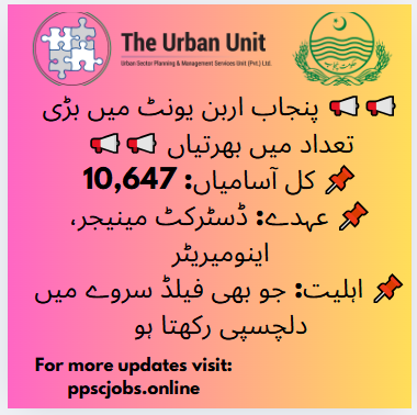 🌟 10606 Enumerator jobs at The Urban Unit: 🌟