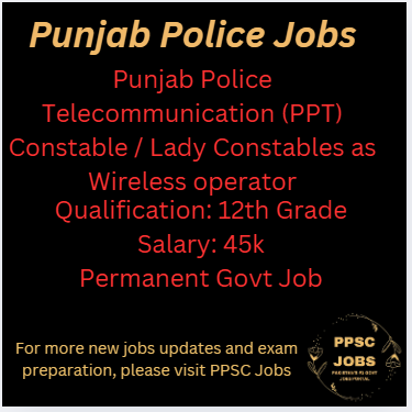 🚨 Punjab Police Jobs 2025 – Punjab Police Telecommunication Recruitment 🚨