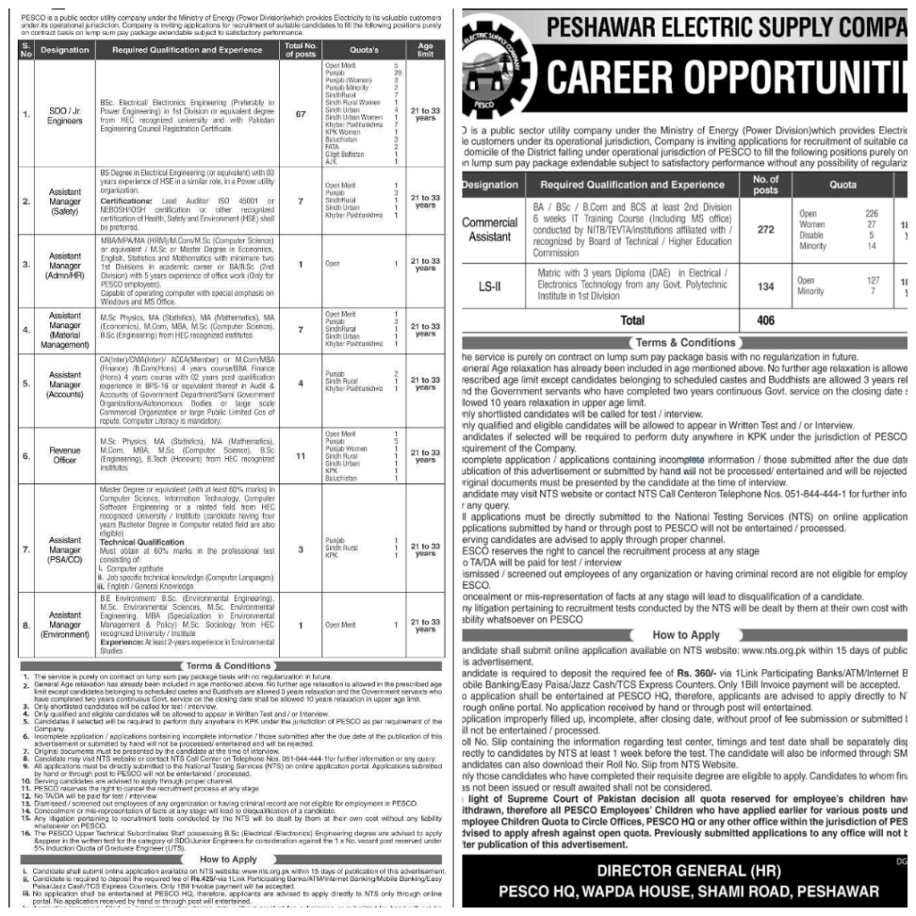 Looking for a stable government job? PESCO Jobs 2025 are now open! ⚡ 272 vacancies for Commercial Assistants (minimum 14 years education) & 145 seats for LS-II (Matric + 3 years diploma). 🏗️✨ Salary up to 80K, great benefits & career growth! Don't miss this golden opportunity! Apply today & build your future! 🚀 #PESCOJobs2025 #GovernmentJobs #WAPDAJobs