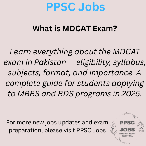 What is MDCAT Test?
