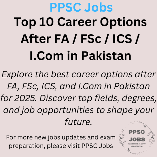 Top 10 Career Options After FA / FSc / ICS / I.Com in Pakistan (2025 Guide)